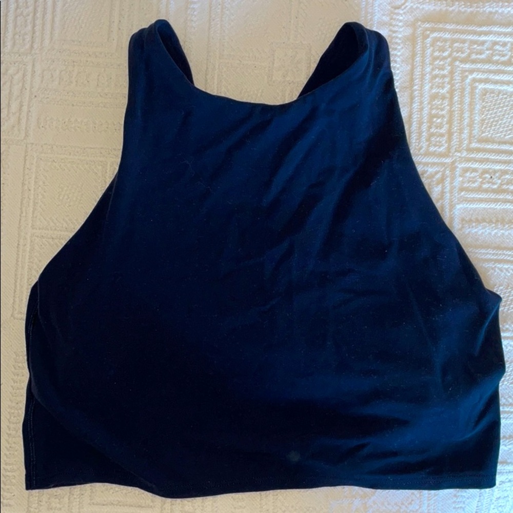 Athleta crop top with built in bra! Lightly worn!